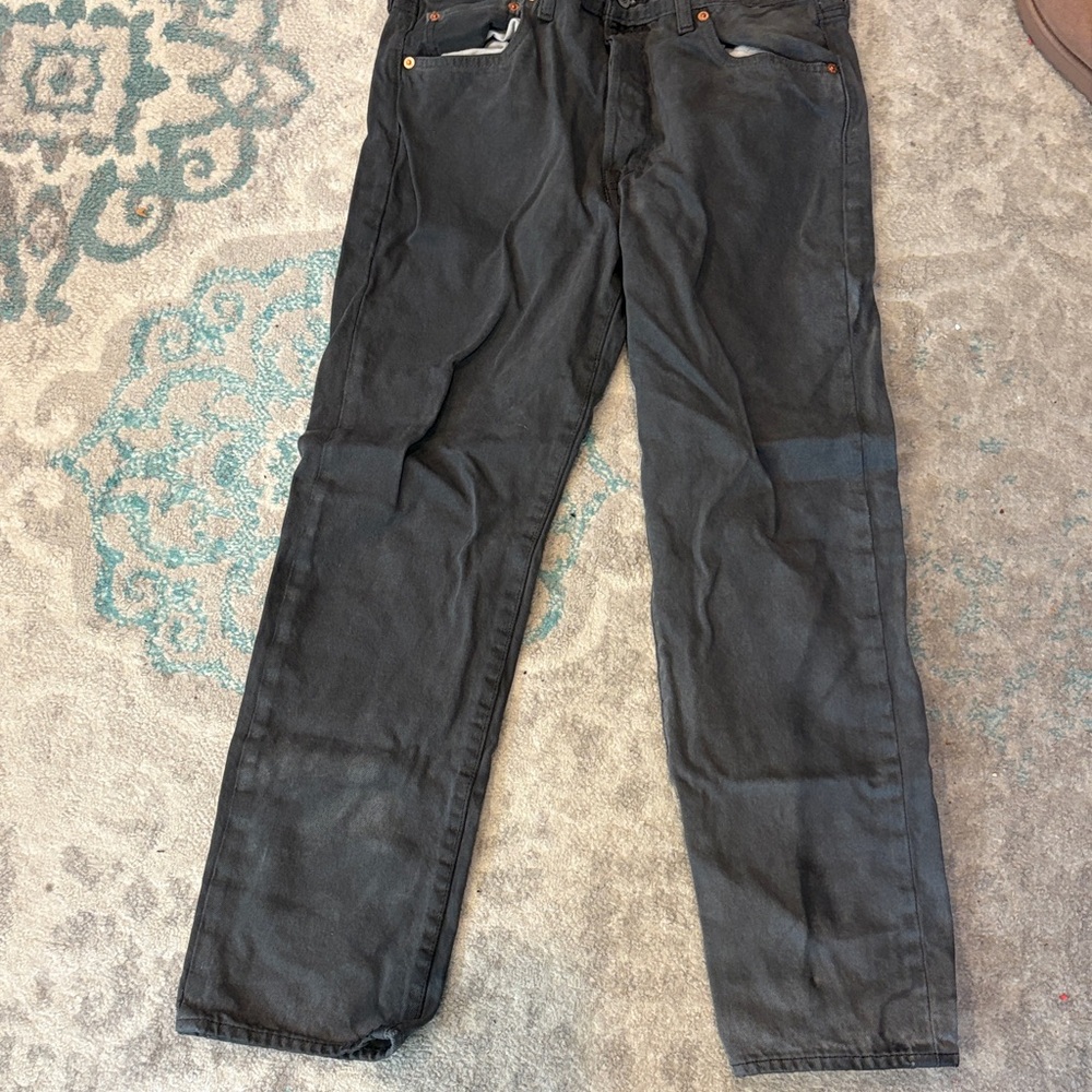 Levi's Men's Black Straight Jeans
